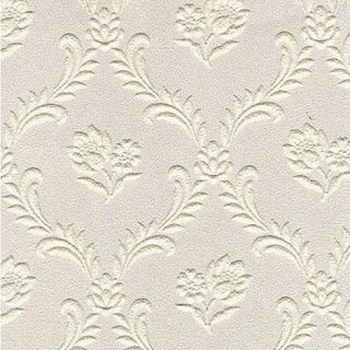 Superfresco Paintables White Floral Trellis Wallpaper