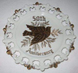 50th Anniversary Plate by Norcrest Fine China  Platters  