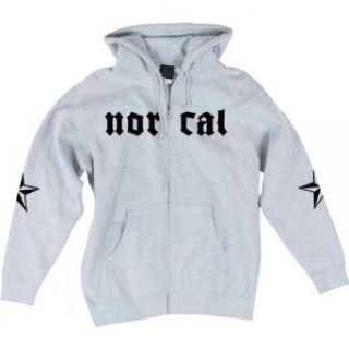 Nor Cal Men's Medieval Hooded Zip Sweatshirt Small Grey Heather Clothing