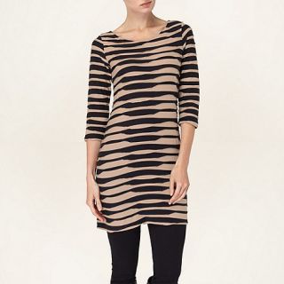 Phase Eight Black and Camel ella jersey tunic