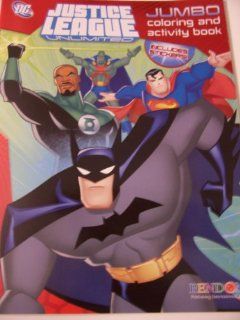 DC Comics Justice League Unlimited Jumbo Coloring & Activity Book with Over 30 Stickers ~ Batman, Superman, Green Lantern & Martian Manhunter Cover Toys & Games