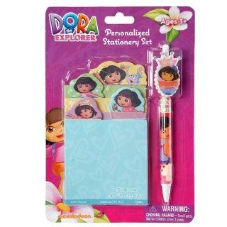 Dora the Explorer Personalized Stationery Set Includes Four Notepads and Pen Toys & Games