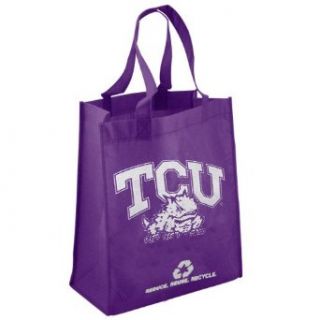 NCAA TCU Horned Frogs Purple Reusable Tote Bag  Sports Fan Tot  Clothing