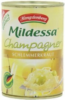 Hengstenberg Champagne Sauerkraut, 14.1 Ounce Tins (Pack of 6)  Grocery & Gourmet Food