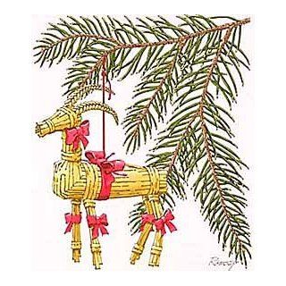 Ramsey Straw Goat Christmas Ornament  Other Products  
