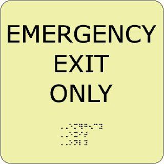 SIGNS EMERGENCY EXIT ONLY