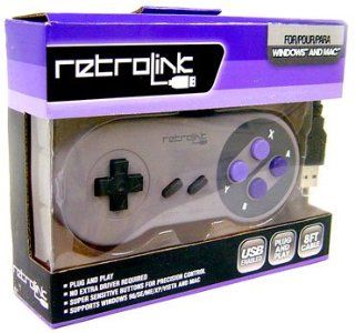 Nintendo Retrolink USB Super SNES Classic Controller Video Games