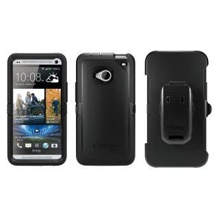 Sprint AT&T T Mobile OtterBox Defender Belt Clip Holster Case for HTC One M7 Black Cell Phones & Accessories