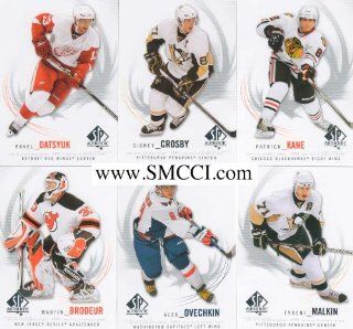 2009 / 2010 Upper Deck SP Authentic Hockey Series 100 Card Complete Mint Basic Hand Collated Set Including Sidney Crosby, Evgeni Malkin, Alexander Ovechkin and Many Others at 's Sports Collectibles Store