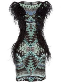 Matthew Williamson Printed Feather Dress