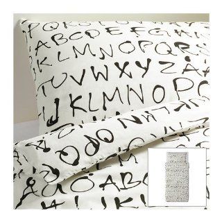 Beautiful Alphabets Duvet Cover and Pillowcase Eivor Ord Twin size Made by Ikea  Duvet Cover Sets  