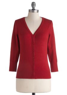 Charter School Cardigan in Red  Mod Retro Vintage Sweaters