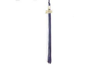 Navy Blue & White Graduation Tassel with Gold 2014 Year Charm  Other Products  