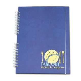Take Out Menu Organizer Book   Navy Blue  