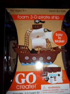 Go Create Foam 3 D Pirate Ship Kit