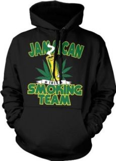 Jamaican Smoking Team Mens Sweatshirt, Irie Jamaica Ganja Weed Smokers Design Pullover Hoodie Clothing