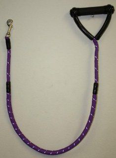 Standard Leash with internal, high quality, stretchable shock cord   quick hook snap, rigid lightweight handle with cushion grip   Marine quality, will look nice for many years   48 inch overall length   stretches 8 10 inches under full stress   Purple  P
