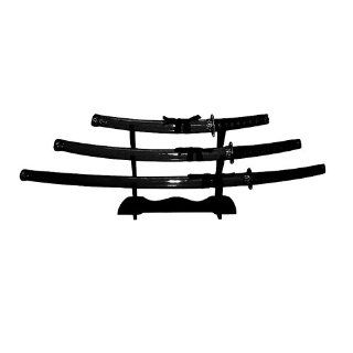BladesUSA SW 68B4 Samurai Katana Sword Set (3 Piece), 39.5 Inch Overall  Martial Arts Swords  Sports & Outdoors