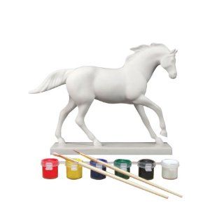 Trail of Painted Ponies Paint Your Own Horse Running Pose Figurine 6 1/2 Inch   Collectible Figurines