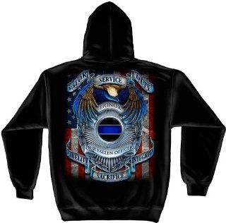Hooded Sweat Shirt Honor our fallen officers Automotive