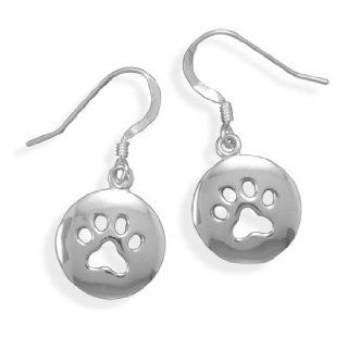 Cut Out Paw Print Earrings Jewelry