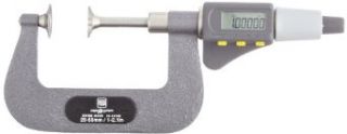 Brown & Sharpe TESA Digital Micromaster Capa Outside Micrometer for Gear Pitch Measurement, Inch/Metric