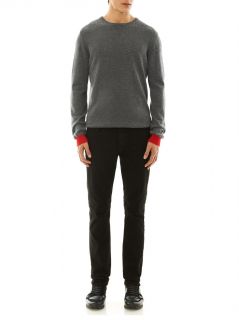 Contrast crew neck cashmere sweater  Chinti and Parker  MATC