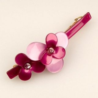 Lilas Purple Rose   Cubitas Boulanger Collection (Hand set Swarovski Crystals, Hair Clip) Clothing