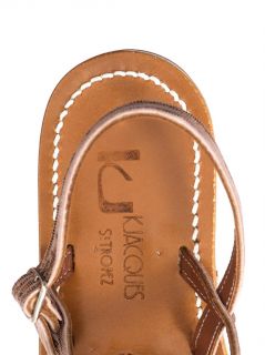 Homere metallic leather sandals  K. Jacques