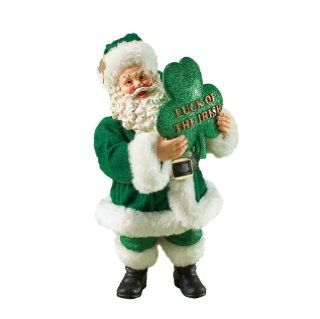 Department 56 Possible Dreams Clothtique Luck of the Irish Celtic Santa Figurine   Holiday Figurines
