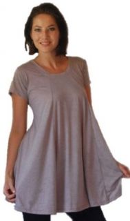 Lotustraders Blouse Top Tee Cap Sleeve A Line Flared 4X 5X 6X Misty F365