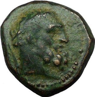 Ancient Greek city of Larissa in Syria 1st CentBC Authentic Coin Hercules i34364  