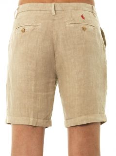 Flat front linen shorts  120% Lino