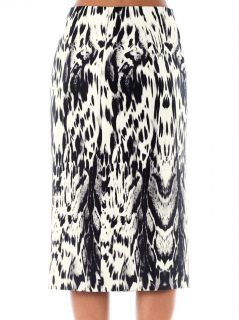 Abstract Lynx print silk skirt  Giambattista Valli Couture 