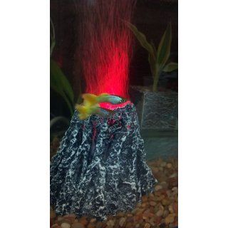 Hydor H2Show Volcano Kit with Red LED and Bubbles  Aquarium Decor Ornaments 