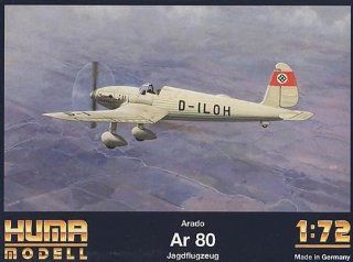 Huma Modell Arado Ar 80 Jugdflugzeug Toys & Games