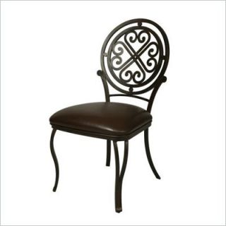 Pastel Furniture Island Falls Ford Brown Side Chair in Autumn Rust   QLIF11039945