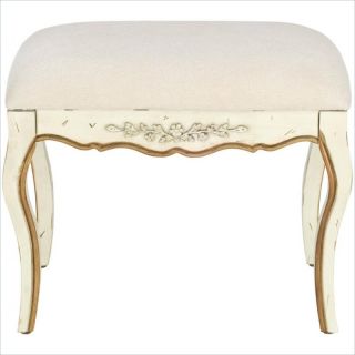 Safavieh Diane Fir Wood Hand painted Bench in White   AMH4028A