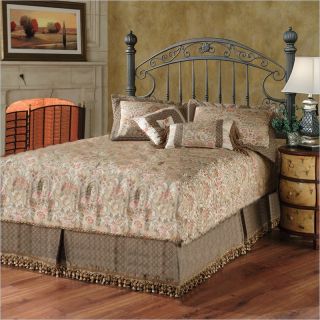 Hillsdale Chesapeake Metal Low Profile Queen Bed in Antique Black Gold Finish   1335HQR
