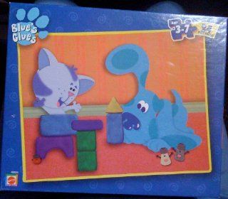 Blue's Clues 24 Piece Puzzle Blue and Periwinkle Playing Blocks Toys & Games