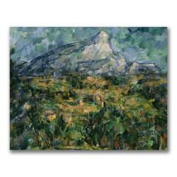 Paul Cezanne 'Mont Sainte Victoire' Medium Canvas Art Trademark Fine Art Canvas