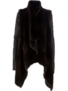 Rick Owens Asymmetric Fur Coat
