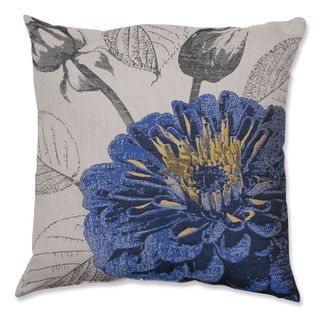 Dark Blue Rose 18 inch Throw Pillow Pillow Perfect Throw Pillows