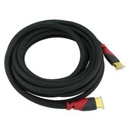 BasAcc 15 foot Red/ Black M/ M High Speed HDMI Cable Eforcity A/V Cables