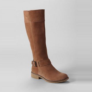 Lands End womens chalet suede knee length boots
