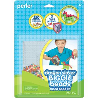 Perler Fun Fusion Biggie Bead Activity Kit Dragon Slayer Perler Bead & Jewelry Kits