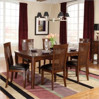 Standard Furniture Regency Rectangular Table with Leaf in Sienna Brown   10321