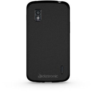 Diztronic Matte Back Black Flexible TPU Case for LG Nexus 4   Retail Packaging Cell Phones & Accessories