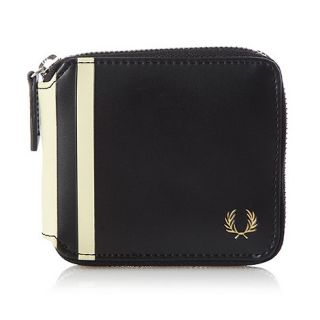 Fred Perry Black zip around wallet
