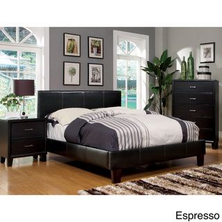 Furniture of America Kutty Queen Padded Leatherette Platform Bed Furniture of America Beds